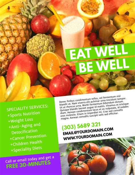 Nutrition Flyer Template